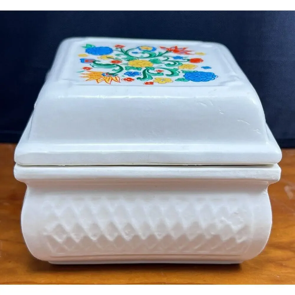 Vtg Max Factor Hypnotique Ceramic Bath Powder Box EMPTY VGC. *Pre-Owned*